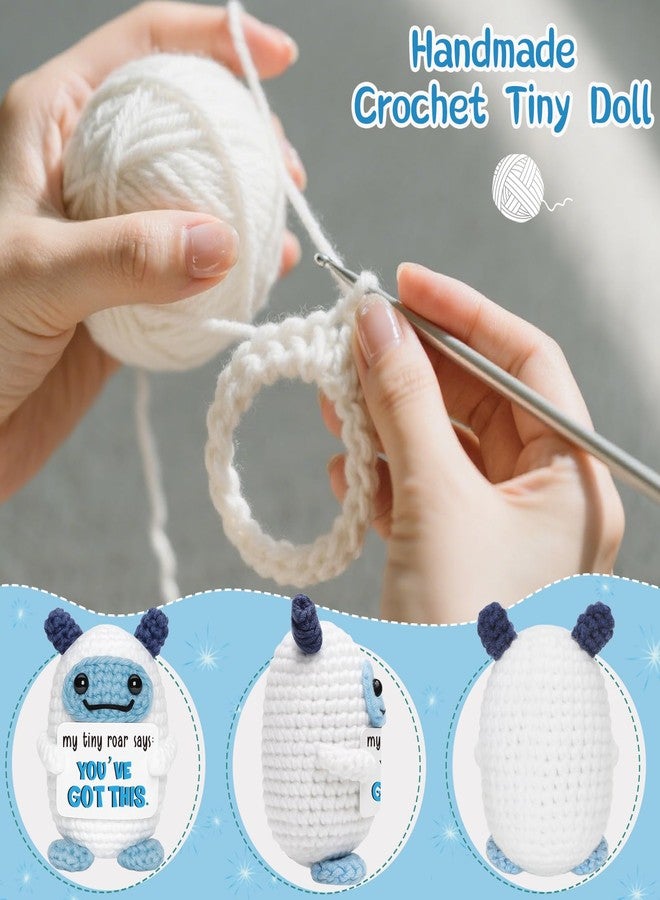 Frabaca Gift for Women Men Teen - Positive You Got This Crochet Animals for Office Essentials Decor - Appreciation Support Affirmations Gift for Her Him Graduation Birthday Easter Basket Stuffers - Image 3