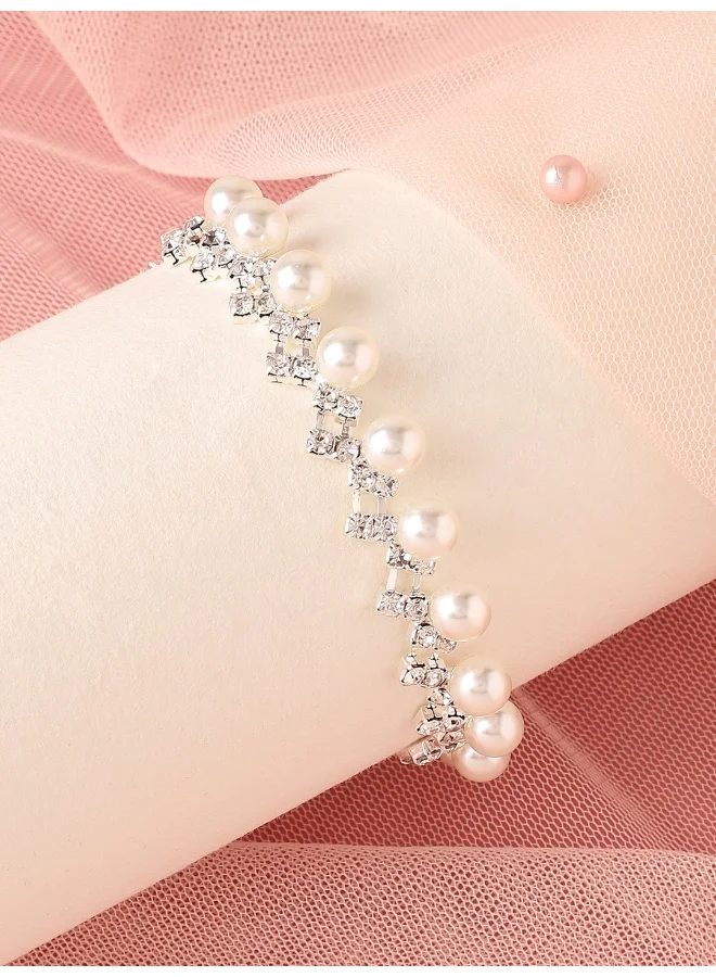 SOHI Pearls Party Artificial Bracelet Jewellery
