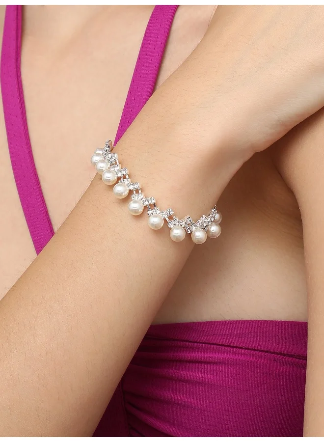 SOHI Pearls Party Artificial Bracelet Jewellery