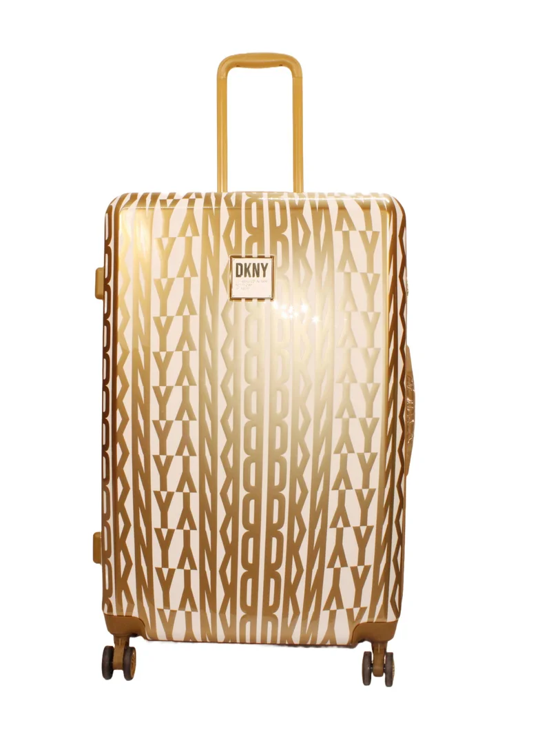 DKNY GLITZ GLAM Hardside Luggage on Wheels for Unisex | Ultra Lightweight ABS on with Spinner Wheels 4 Color GOLD