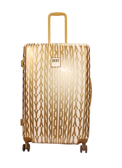 DKNY GLITZ GLAM Hardside Luggage on Wheels for Unisex | Ultra Lightweight ABS on with Spinner Wheels 4 Color GOLD