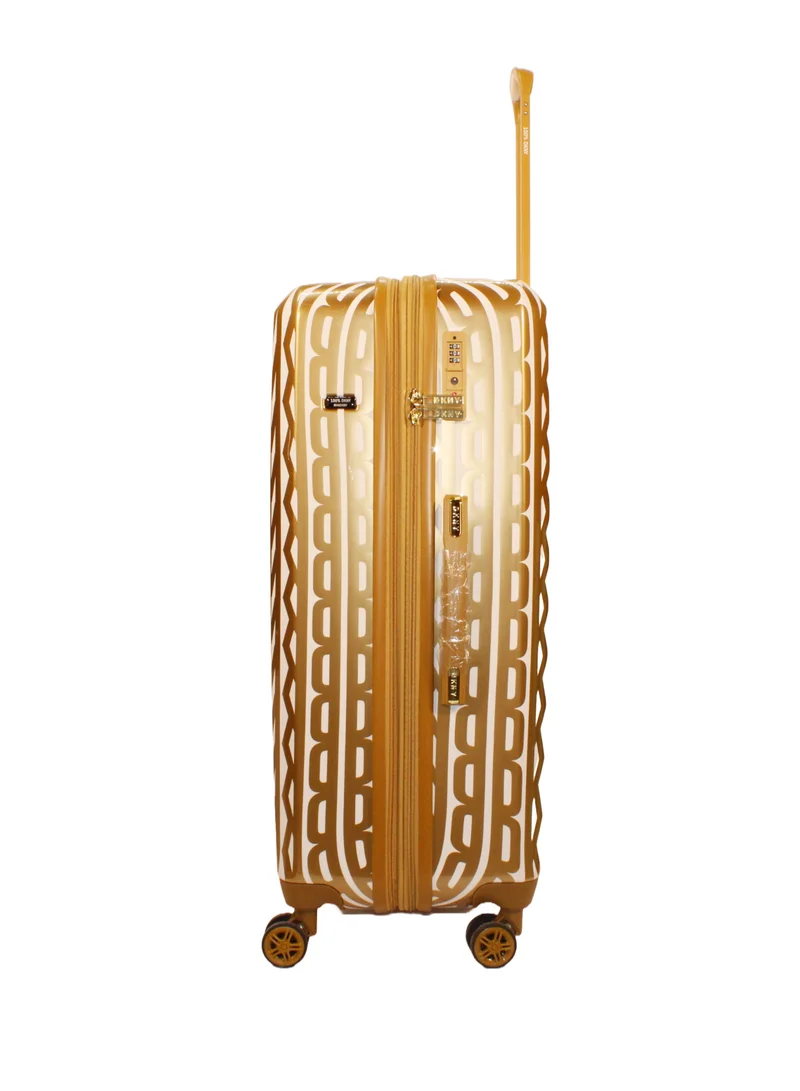 DKNY GLITZ GLAM Hardside Luggage on Wheels for Unisex | Ultra Lightweight ABS on with Spinner Wheels 4 Color GOLD