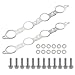 Sorello 2 PCS MLS Exhaust Header Manifold Gasket with Bolts Compatible with Cadillac CTS Escalade for Chevy Camaro Silverado GMC Pontiac for LS Engines 48L 53L 57L Replaces 12617944 12600530 - Image 2
