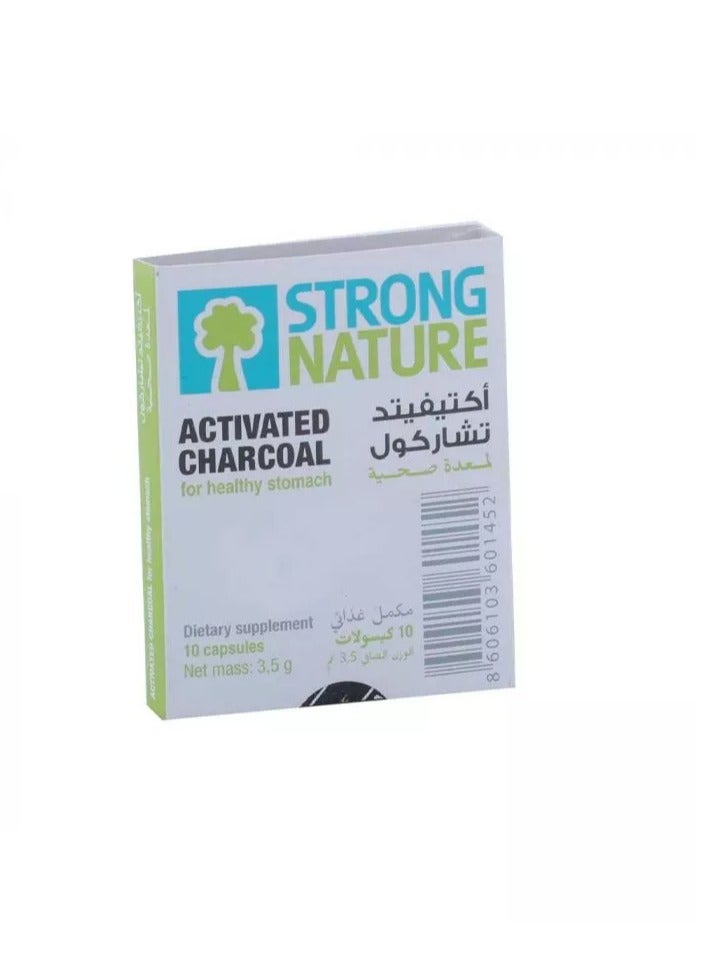 Strong Nature 250 mg Activated Charcoal Capsule 10's