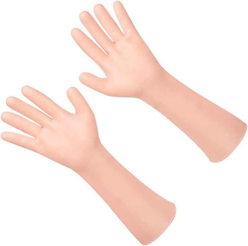 Healeved 1pair Moisturizing Gloves for Dry Cracked Skin Long Protective Hand Covers for Home Care Soft and Elastic Sebs Material for Women Hand Moisturizing Treatment - Image 1