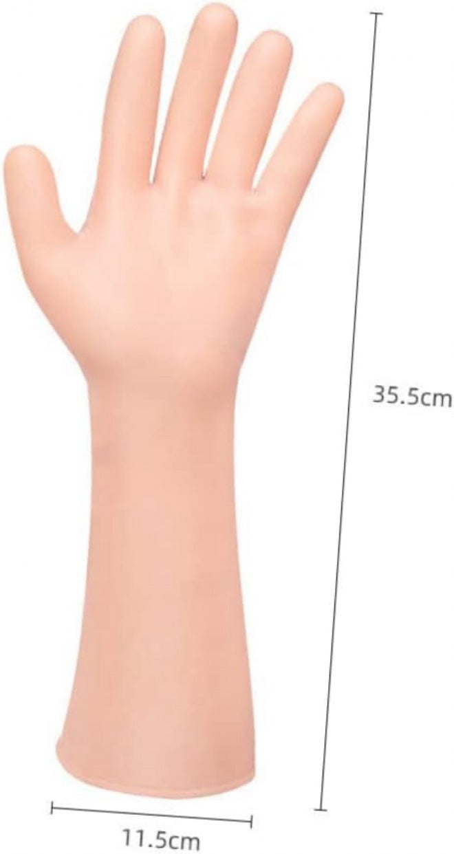 Healeved 1pair Moisturizing Gloves for Dry Cracked Skin Long Protective Hand Covers for Home Care Soft and Elastic Sebs Material for Women Hand Moisturizing Treatment - Image 2