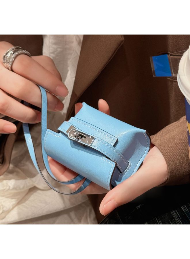 Loquat 2024 Mini Kelly Bluetooth Headset Bag Fashion Creative Dumpling Bag Pendant Car Rear Mirror Hanging Wholesale-Color:Dumpling Bag Pink-Applicable Model:Airpods Pro/pro2/3  - Image 3