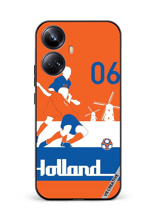 VR CREATIVE Protective Case Cover For Realme 10 Pro Plus Holland Football Soccer Players Design Multicolour - Image 1