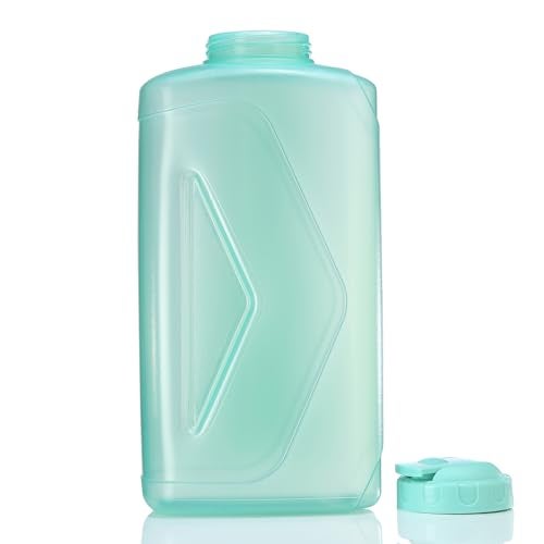 Gluman Rhino Spout Wide-Mouth Plastic Water Bottle - 2 Liters | 100% Food Grade | Freezer Safe | Dishwasher Safe | Temperature Range Upto 95°C (Light Green) - Image 3