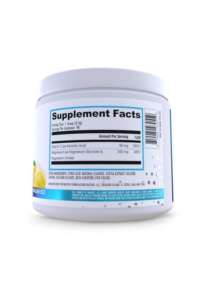 NuEthix Formulations NuEthix Formulations Prosorb+ Magnesium Dietary Supplement, 200mg Magnesium Blend to Support Physical & Mental Wellness, Vitamin C, Dairy-Free, Gluten Free, & Non-GMO, Lemon Italian Ice, 90 Servings  - Image 2