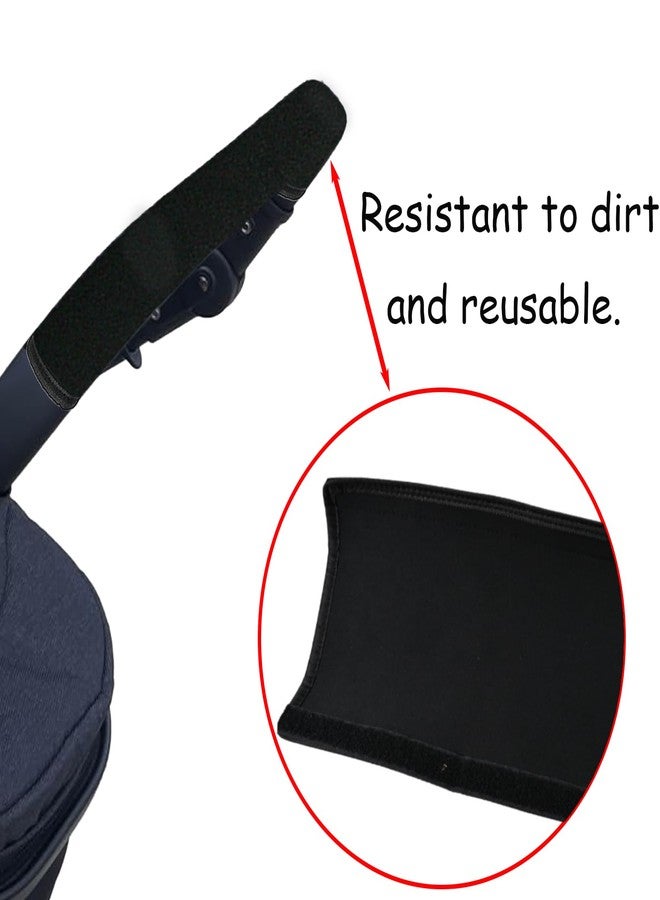 Anglepingping 2Pack 18.7×1.37×1.37in Armrest Handle Cover, Pushchair Protector Handlebar Sleeve Bumper Dust Proof Handle Accessories Removable Fabric Universal Pushchair Case Grip Bar Replacement Arm Covers - Image 5