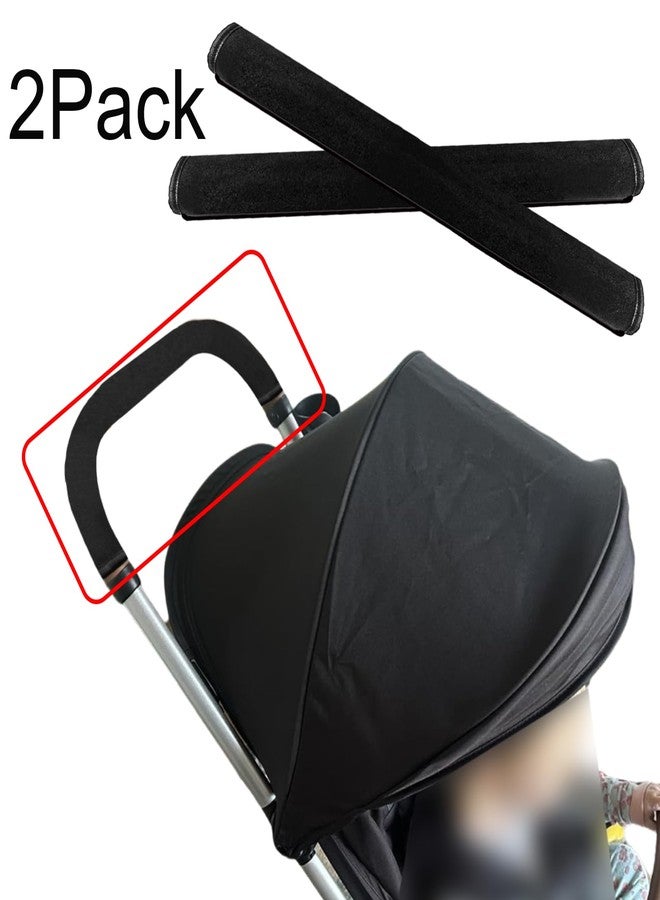 Anglepingping 2Pack 18.7×1.37×1.37in Armrest Handle Cover, Pushchair Protector Handlebar Sleeve Bumper Dust Proof Handle Accessories Removable Fabric Universal Pushchair Case Grip Bar Replacement Arm Covers - Image 4