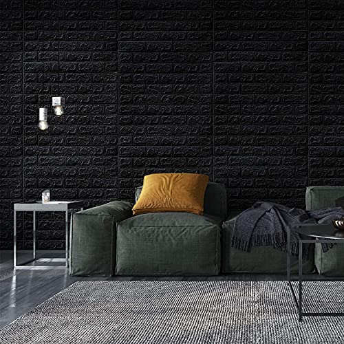 Barebeauty Wall Stickers Wallpaper DIY Decal (70x 77 cm 5.8 sq.ft. Each Sheet 3D Frames PVC DIY Self Adhesive, (White) (25, Black) - Image 5