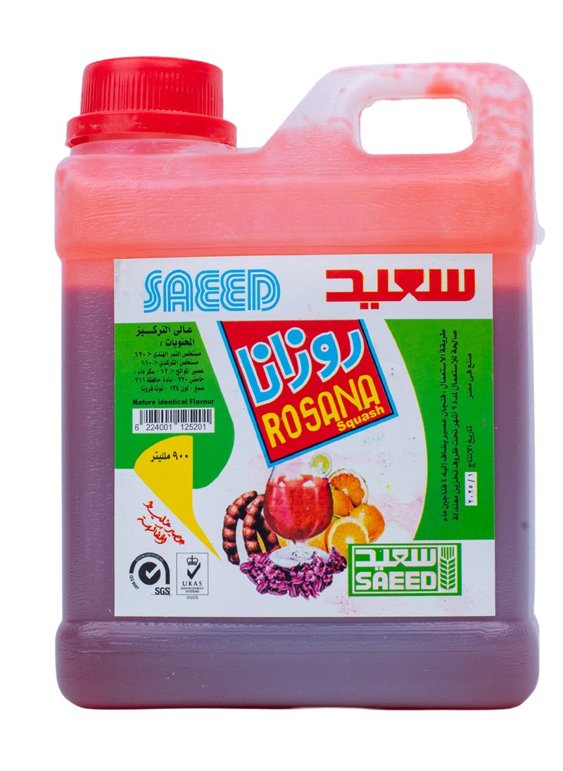 saeed Saeed Juice Concentrate - Natural Tamarind, Hibiscus, Jujube - Refreshing Drink, 900 ml 