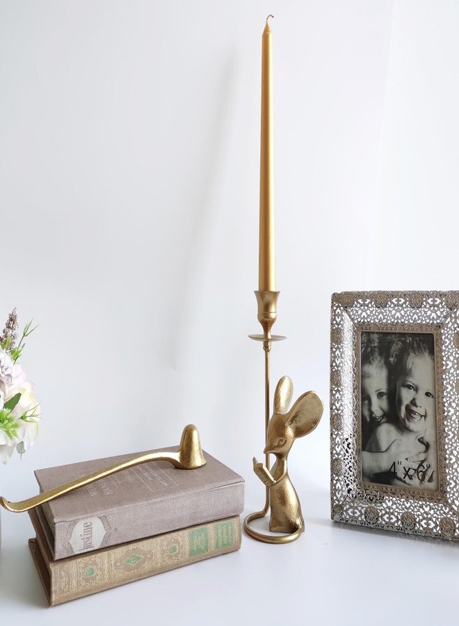 BSTGIFTS Candle Snuffer - Candle Fire Extinguisher Cutter - Candle Accessory Long Handle Candle Stopper，Candle Cover Tool (Classic Snuff) - Image 4