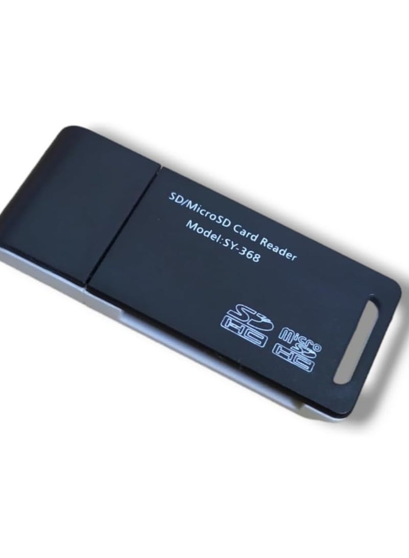 2 في 1 قارئ بطاقات ذاكرة USB 2.0 لبطاقات Micro SD و TF - Image 1