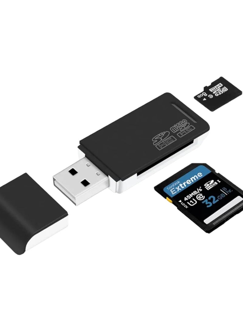 2 في 1 قارئ بطاقات ذاكرة USB 2.0 لبطاقات Micro SD و TF - Image 2