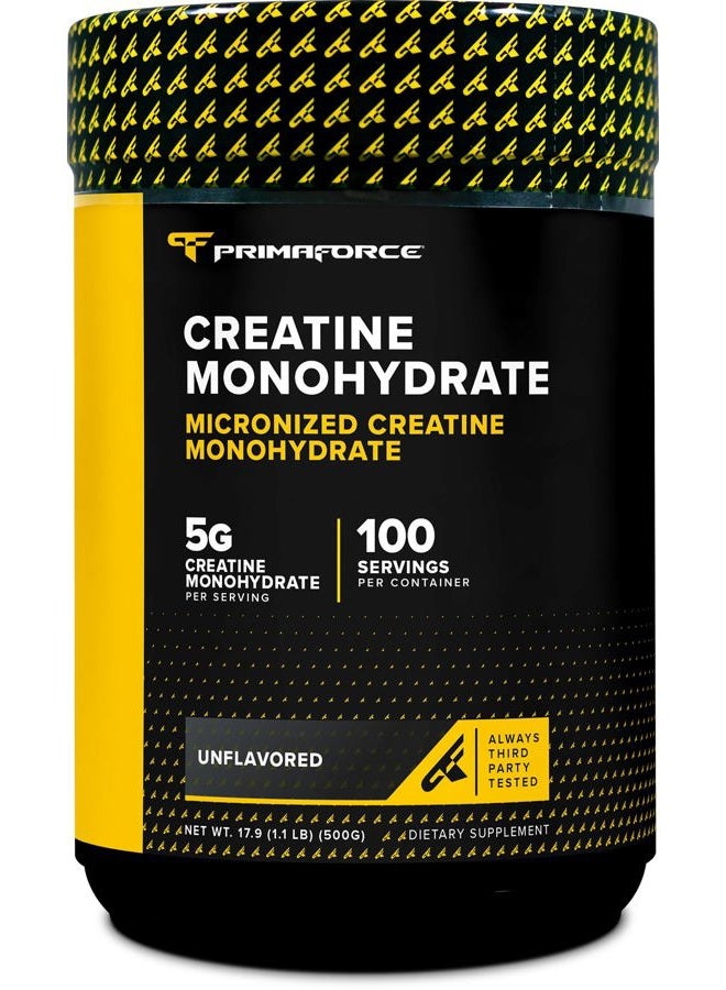 Primaforce Micronized Creatine Monohydrate Powder 500 Grams (1.1 Pounds) - Image 1