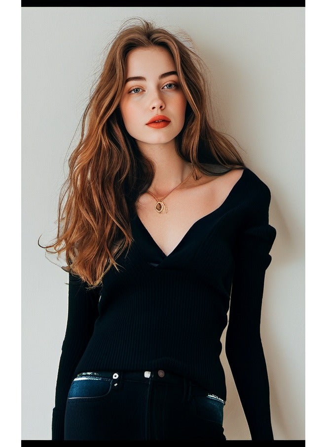 GUESS Guess Women Long Sleeve Black Top - Small  - Image 1