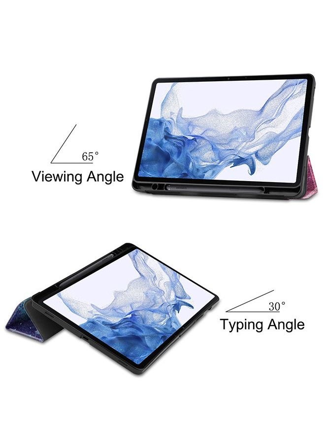 GROIC Galaxy Tab S8/ S7 Case 11-inch, Multiple Angle Stand Cover Compatible with Samsung 11-inch SM-X700/ X706/ T870/ T875/ T876 Tablet [Auto Wake/Sleep], Leather Slim Tri-Fold Cov  - Image 5