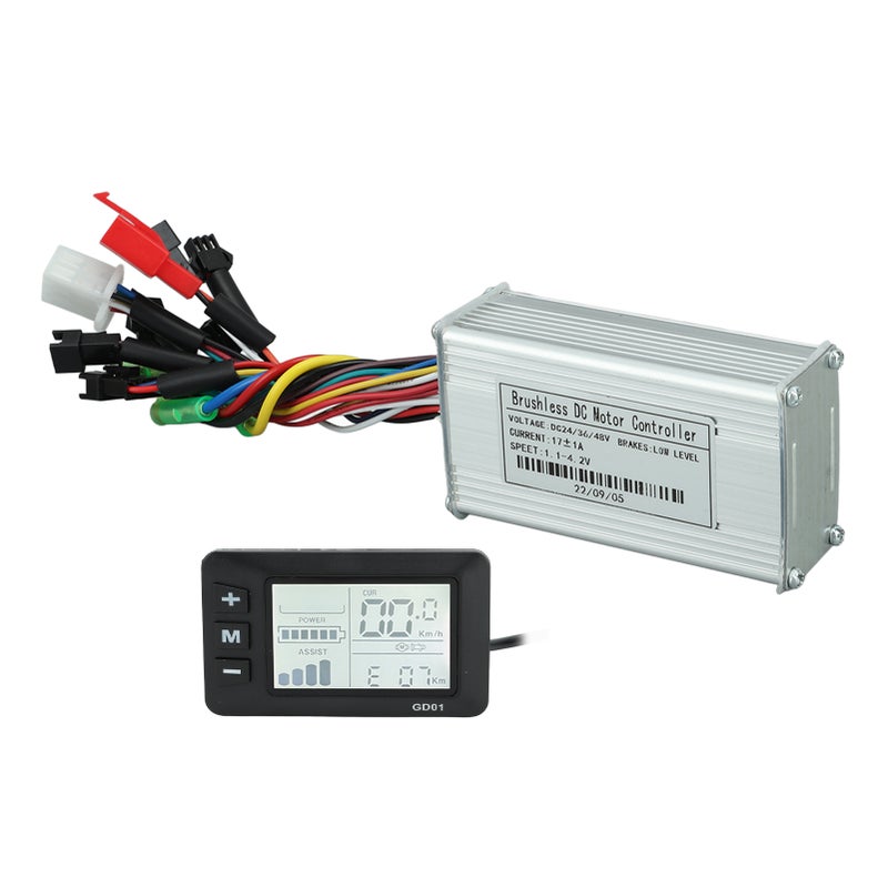 24V 36V 48V 250W‑350W 17A Three Mode Sine Wave Controller Motor Brushless Controller Kit with LCD Display for Electric Bicycle - Image 5
