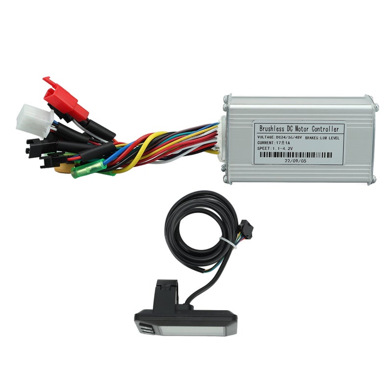 24V 36V 48V 250W‑350W 17A Three Mode Sine Wave Controller Motor Brushless Controller Kit with LCD Display for Electric Bicycle - Image 1