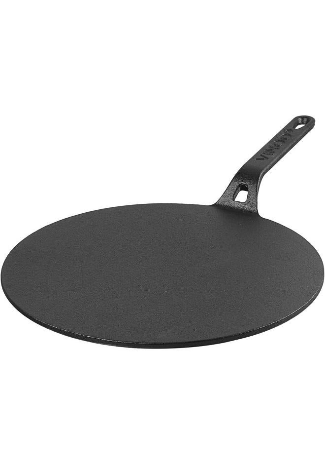 Vinod Legacy Pre-Seasoned Cast Iron Dosa Tawa - 28 cm, Induction Friendly, Black - Image 1