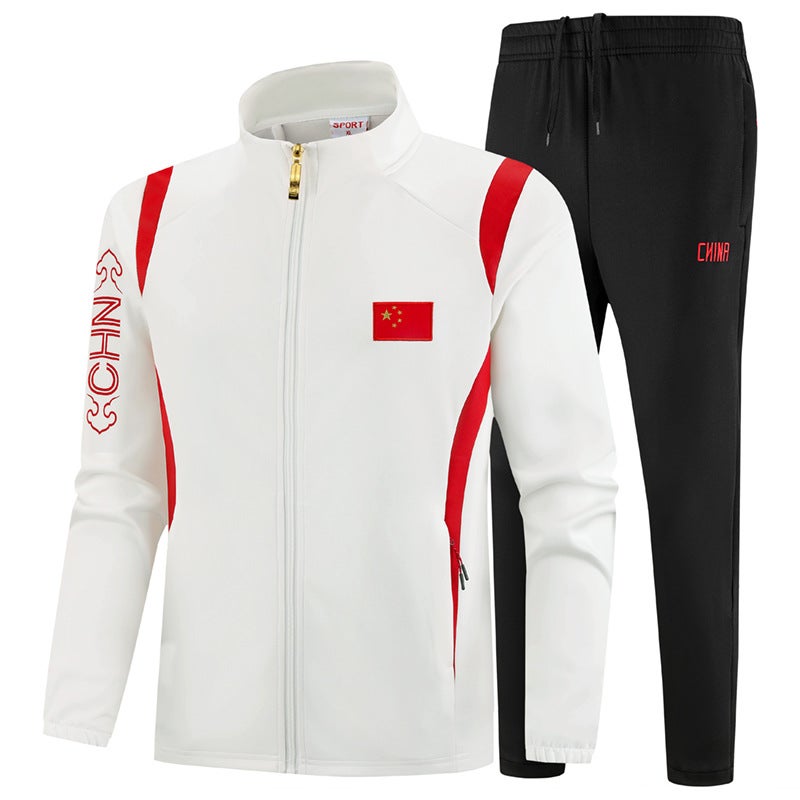Chinese Flag Group Performance Martial Arts National Uniform Couple Sports Suit Sportswear School Uniform One-Piece Dropshipping - Image 2