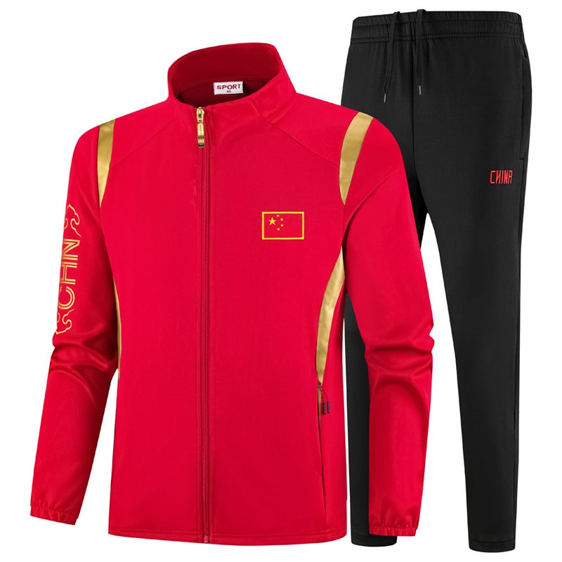 Chinese Flag Group Performance Martial Arts National Uniform Couple Sports Suit Sportswear School Uniform One-Piece Dropshipping - Image 3
