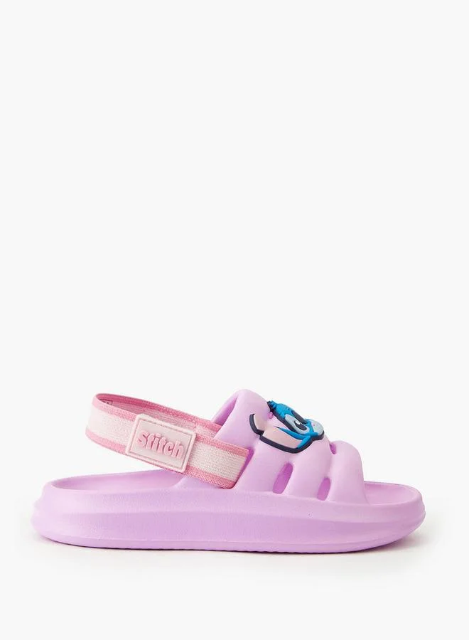Disney Girls Stitch Detail Sandals