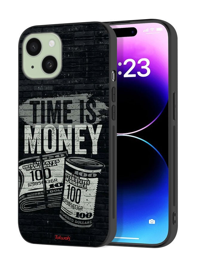 Tolwak Apple iPhone 15 Plus Protective Case Cover Time Is Money - Image 1