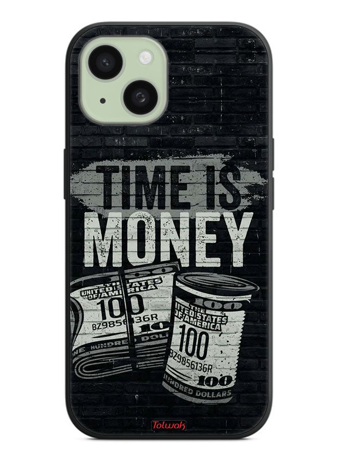 Tolwak Apple iPhone 15 Plus Protective Case Cover Time Is Money - Image 2