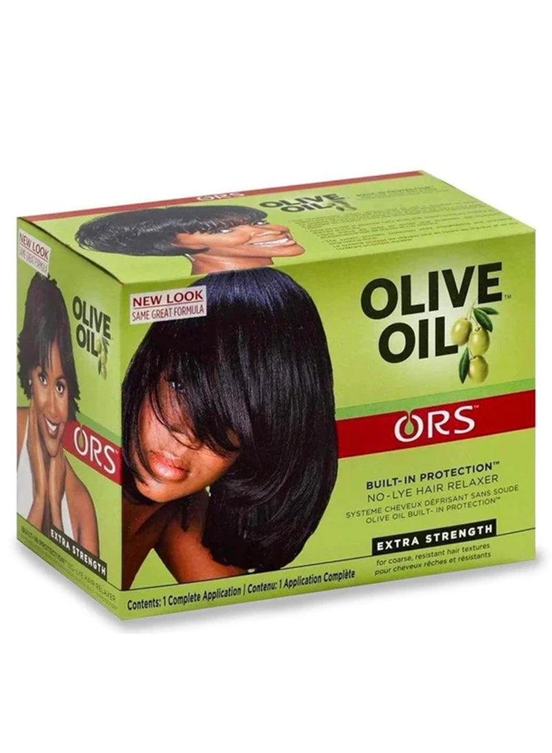 أو آر اس نظام فرد وتنعيم الشعر  بزيت الزيتون خال من هيدروكسد الصوديوم بقوة اظافية للشعر الخشن - Image 1