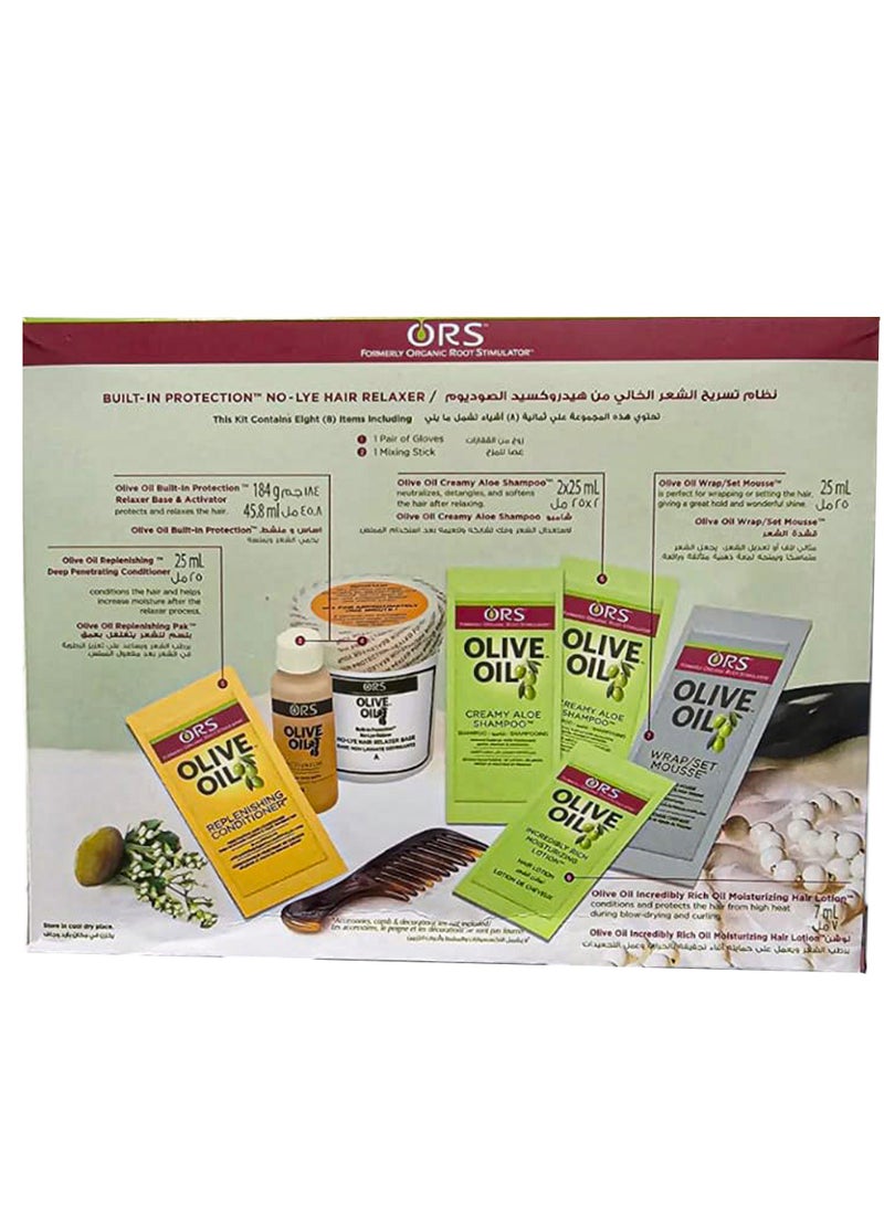 أو آر اس نظام فرد وتنعيم الشعر  بزيت الزيتون خال من هيدروكسد الصوديوم بقوة اظافية للشعر الخشن - Image 2
