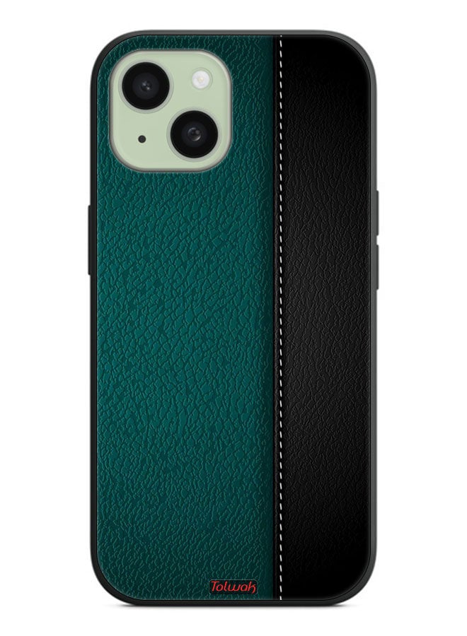 Tolwak Apple iPhone 15 Plus Protective Case Cover Leather Pattern - Image 2