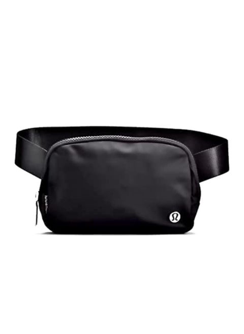 حقيبة حزام لولوليمون أثلتيكا في كل مكان، لون أسود، 7.5 × 5 × 2 بوصات