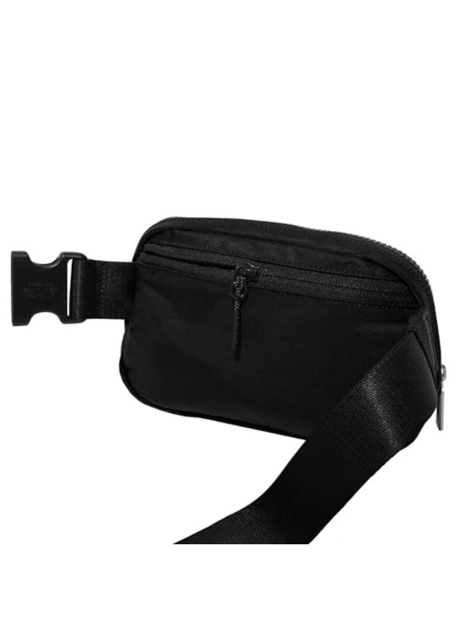 حقيبة حزام لولوليمون أثلتيكا في كل مكان، لون أسود، 7.5 × 5 × 2 بوصات