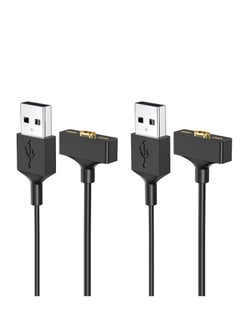 Y&D Charger Cable Compatible for Fitbit Ionic Replacement USB Adapter Charge Cord Charging Dock 2 Pack  - Image 1