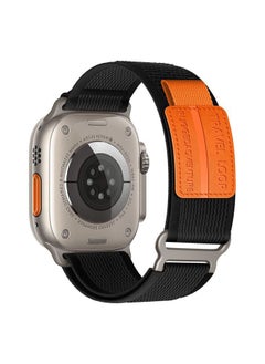 Trail Loop Nylon Band - Compatible with Apple Watch Ultra 2 Band 49mm 46mm 45mm 44mm 42mm 41mm 40mm 38mm Men Women,Rugged Braided Elastic Weave Sport Strap for iWatch Ultra Series 10/9/8/7/6/SE/5/4/3