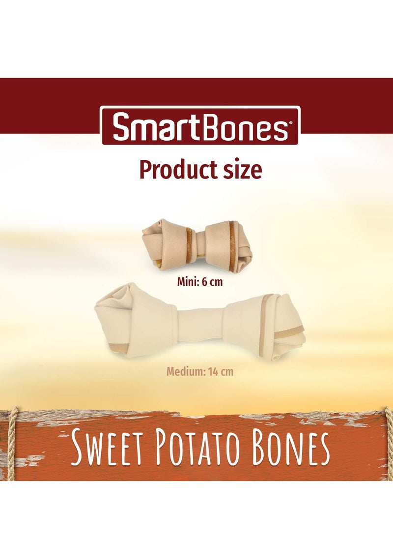 SmartBones - 8 Mini Sweet Potato Bones Rawhide Free Chew Dog Treats - Image 1