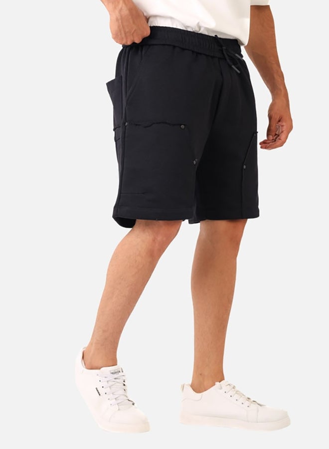 WHITE RABBIT Side Pockets Summer Short With Drawstring  - Image 3