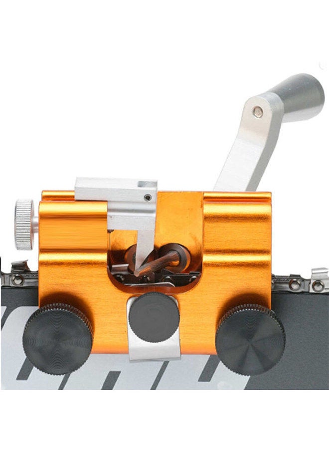 Manual Chainsaw Chain Sharpener Portable Hand-cranked Saw Chain Grinder Household Sharpening Tool Grinding Machine Accessory for Chain