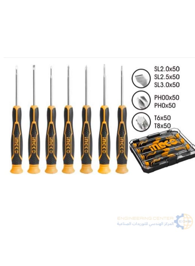 INGCO HKSD0718 7-Piece Watchmaker Screwdriver Set