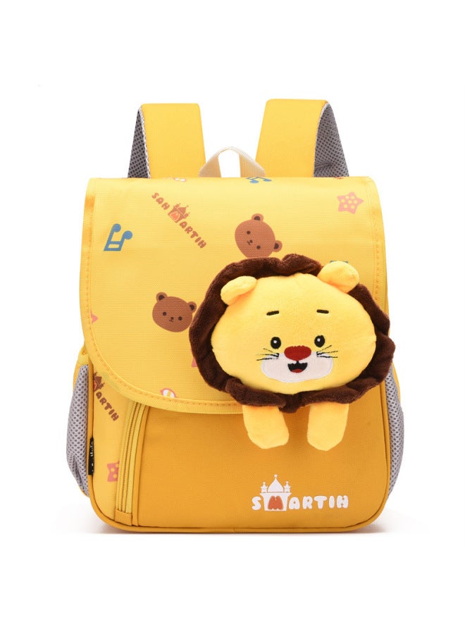 Kindergarten Class Baby Bag 2024 Cute Cartoon Boy And Girl Backpack Children's Shoulder Bag-Colour:Yellow  - Image 1