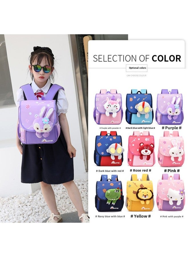 Kindergarten Class Baby Bag 2024 Cute Cartoon Boy And Girl Backpack Children's Shoulder Bag-Colour:Yellow  - Image 2