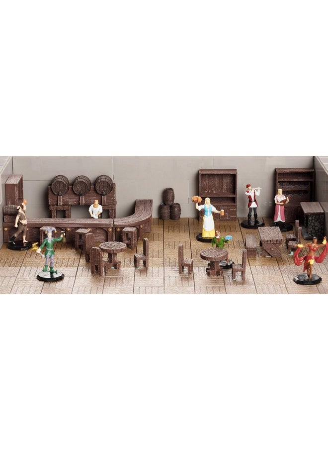 Monster Protectors - Monster Townsfolk Mini Fantasy Figures - 8Pc Entertainer Non Player Character Npc Miniatures - 1" Hex-Sized Compatible W Dnd Dungeons And Dragons, Pathfinder And All Rpg Tabletop Games - Image 1