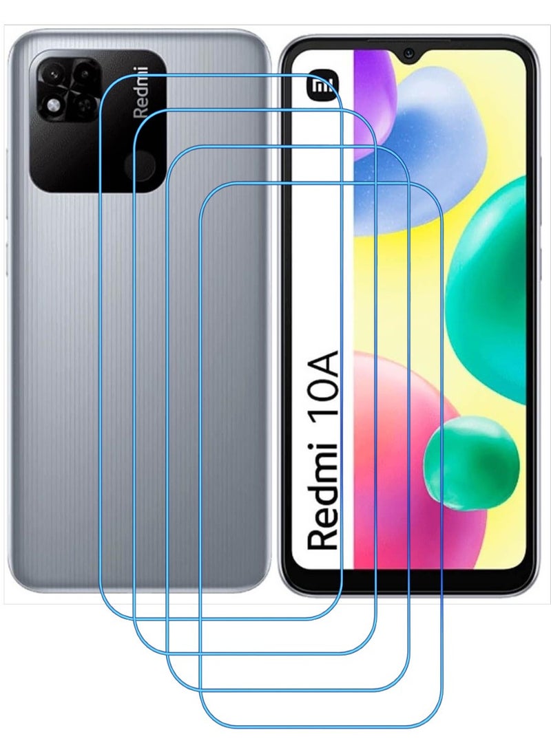 ACLIX 4 Pieces Antistatic ESD Dustproof Premium Quality High Definition Clear Tempered Glass Screen Protector Designed For Xiaomi Redmi 10A - Image 1