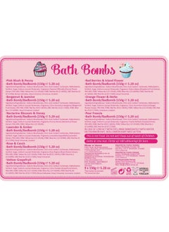 Winter in Venice Pamper Beautiful Cupcake Bath Bombs in 9 Variety Scents, Vegan Friendly and Cruelty Free Gift Set 9x150g  - Image 4