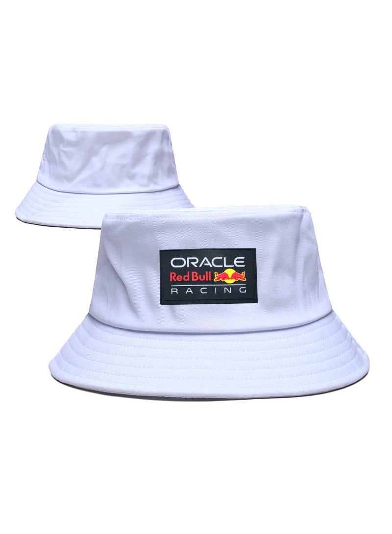 Oracle Red Bull Racing White Bucket Hat with Official Team Logo