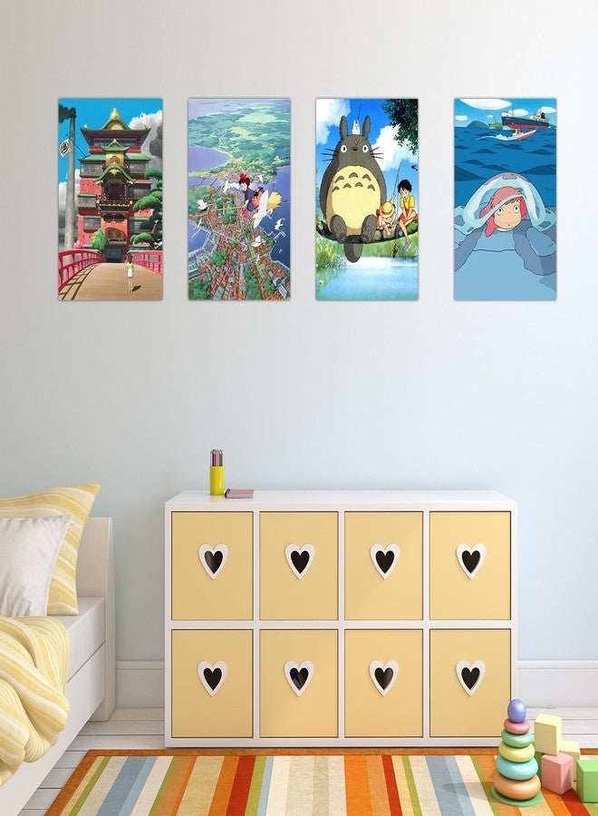 Pounchi Japanese Anime Posters (8 Pcs with Glue Dots) 11.2" x 16.5" Cartoon HD Printing Poster Unframed Version for Room Bedroom Club Wall Art Decor for Teens - Image 5